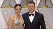 Matt Damon and Luciana Barroso 2017 Oscars Red Carpet