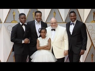 Fences: Jovan Adepo, Saniyya Sidney, Stephen Henderson 2017 Oscars Red Carpet