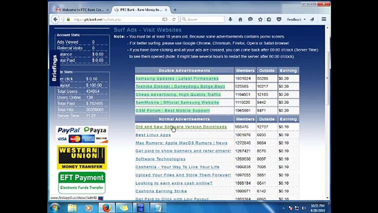 Click And Earning Money At Home $10 To $20 Per Day