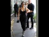 Kim Kardashian flashes side boob in busty tank top