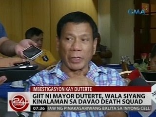 Tải video: 24 Oras: Duterte, naglabas ng hinanakit kay Sec. De Lima