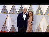 Dwayne Johnson and Lauren Hashian 2017 Oscars Red Carpet