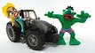 Hulk's Playground! RC Car Elsa Superheroes in Real Life Stop Motion Movies