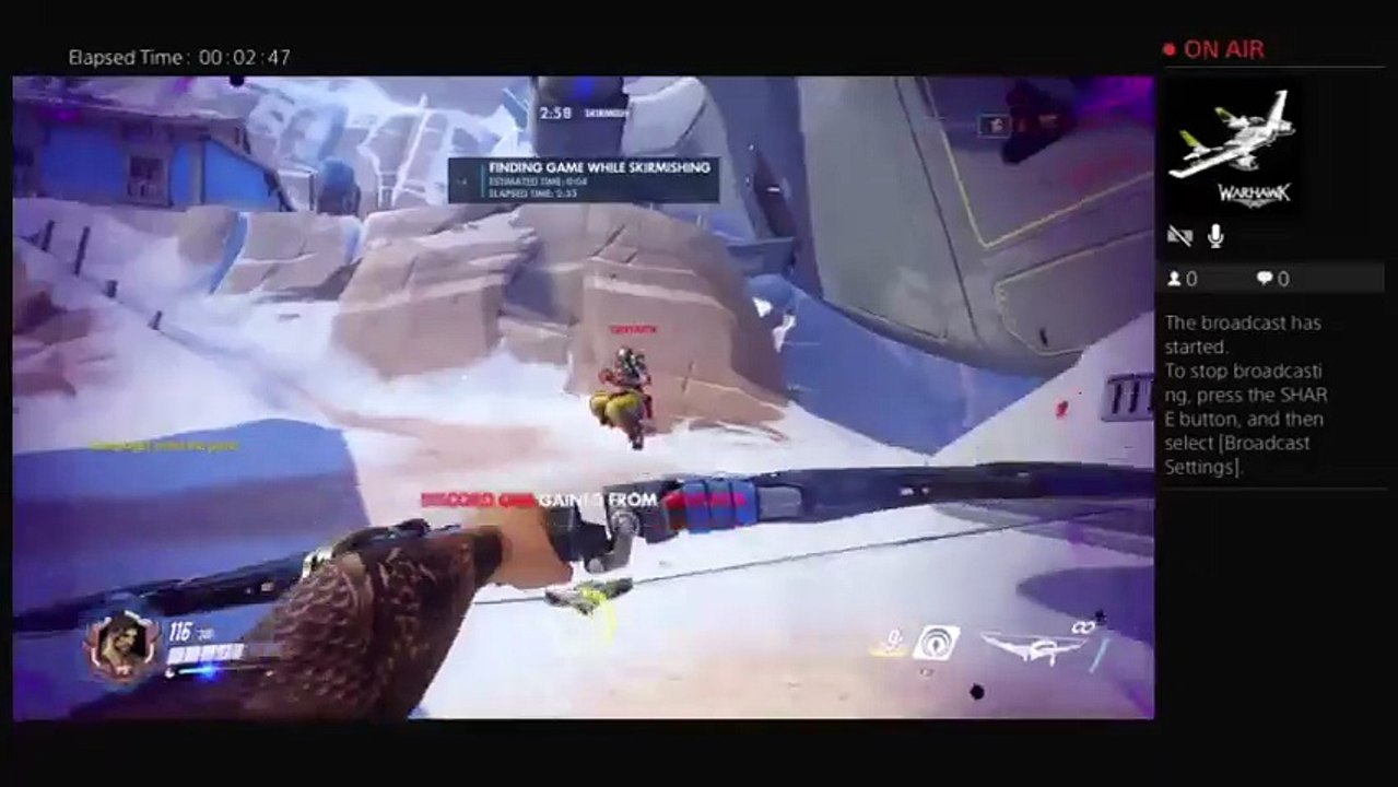 Playing Overwatch live on ps4 easy bots we are going to win a lot (5)