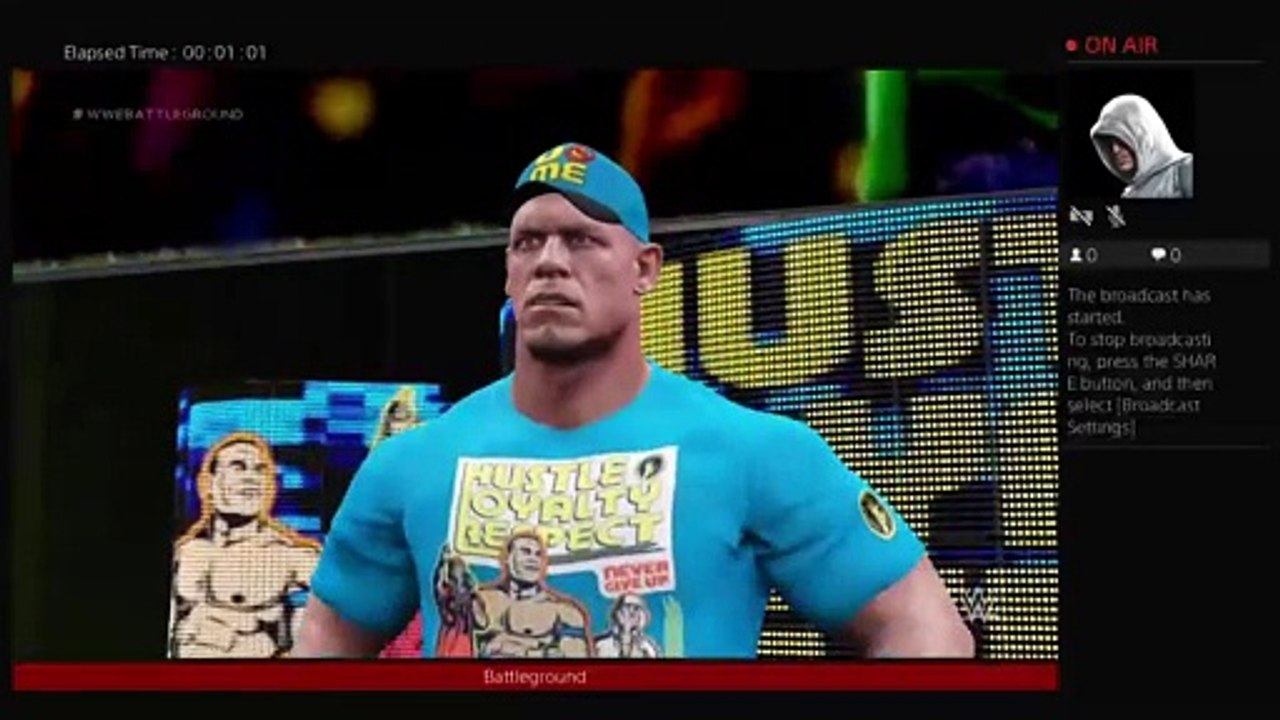 John Cena VS Daniel Bryan VS Xavier Woods  YouTube Championship triple treat match Battleground Full (124)