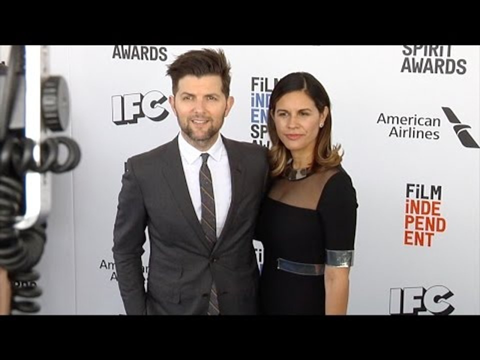 Adam Scott and Naomi Scott 2017 Spirit Awards Arrivals