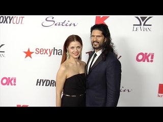 Anna Trebunskaya and Nevin Millan 2017 OK! Pre-Oscar Party Red Carpet