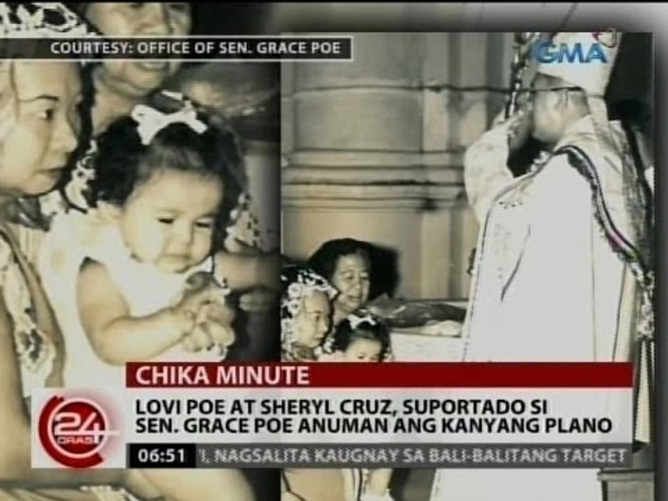 24Oras: Lovi Poe at Sheryl Cruz, suportado si Sen. Grace Poe anuman ang kanyang plano