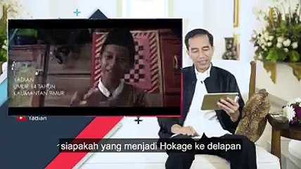 Begini Reaksi Iokowi Saat Ditanya Hokage di Serial Anime Naruto