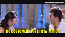Funny  Jio customers after 31st march