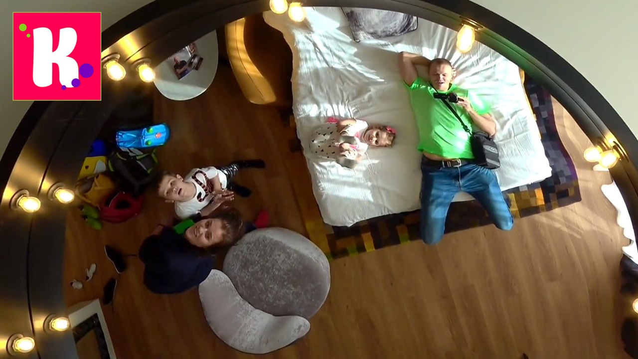 ВЛОГ На ОСТРОВЕ в Океане Хард Рок Большая ванная с пенной Рум Тур Fun family and kid's video на канале у Кати и Макса