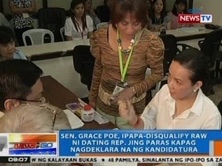 NTG: Sen. Poe, ipapa-disqualify raw ni ex-Rep. Jing Paras kapag nagdeklara na ng kandidatura