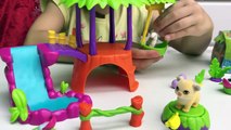 CUTE JUNGLE IN MY POCKET SURPRISE TOYS Tree House Animals Pet Toy Surprises ToysReview-Bxj4grb2FiI