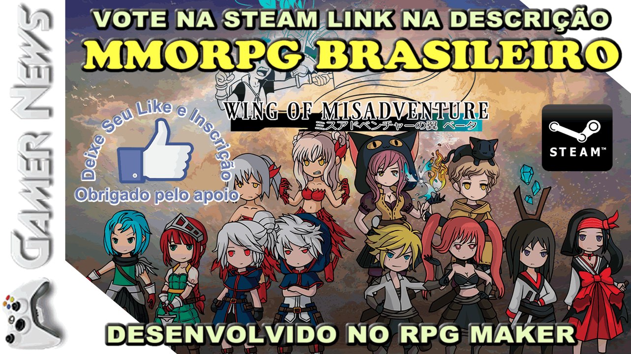 WING OF MISADVENTURE - UM MMORPG DESENVOLVIDO POR BRASILEIROS USANDO O RPG MAKER !
