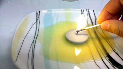 Science magic trick the candle that sucks liquids