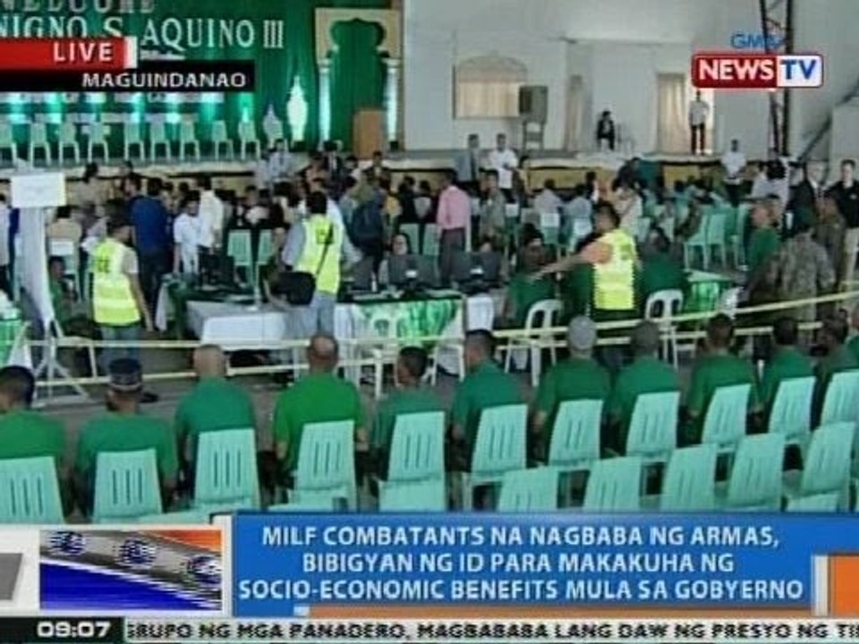 NTG: Ceremonial decommissioning ng MILF, isasagawa ngayong Martes