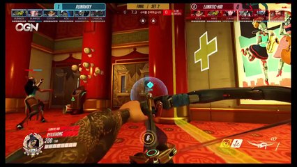 [OGN] HOT6 오버워치 APEX 시즌2 결승전 - Runaway VS. Lunatic-Hai (255)