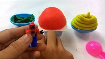 Play-Doh Ice Cream Cone Surprise Eggsdapiderman _ Toys Cars _ Lego _ Kids Toddlers-9wj-9dPByIg