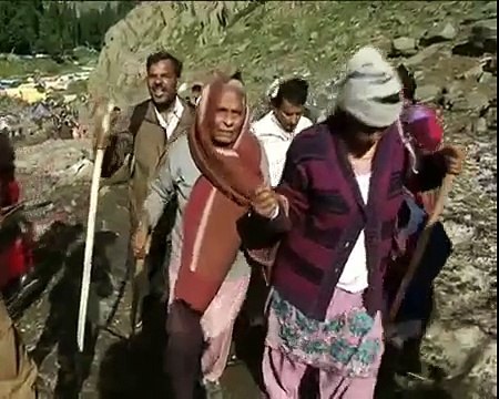 Baba Barfani Hue AnaterDyan - Shiv Lingam Malted at Amarnath Temple