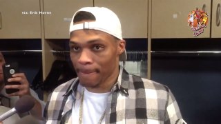 ALL NBA -  Russell Westbrook gets emotional after breaking Oscar Robertson's triple double record