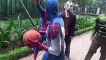 Spiderman Avenger SAW Skeleton Army! Superheroes Wars Hulk Venom Joker Spider man Movie Action Skele
