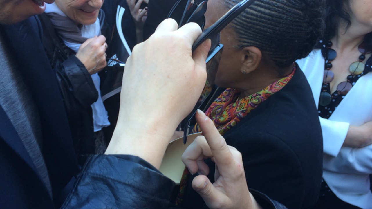 À La Roche,  Christiane Taubira fait un tabac