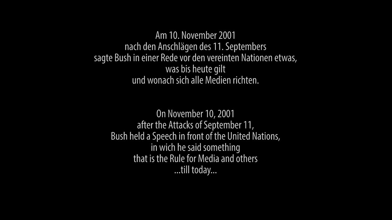 George Bush - Rede vom 10. November 2001