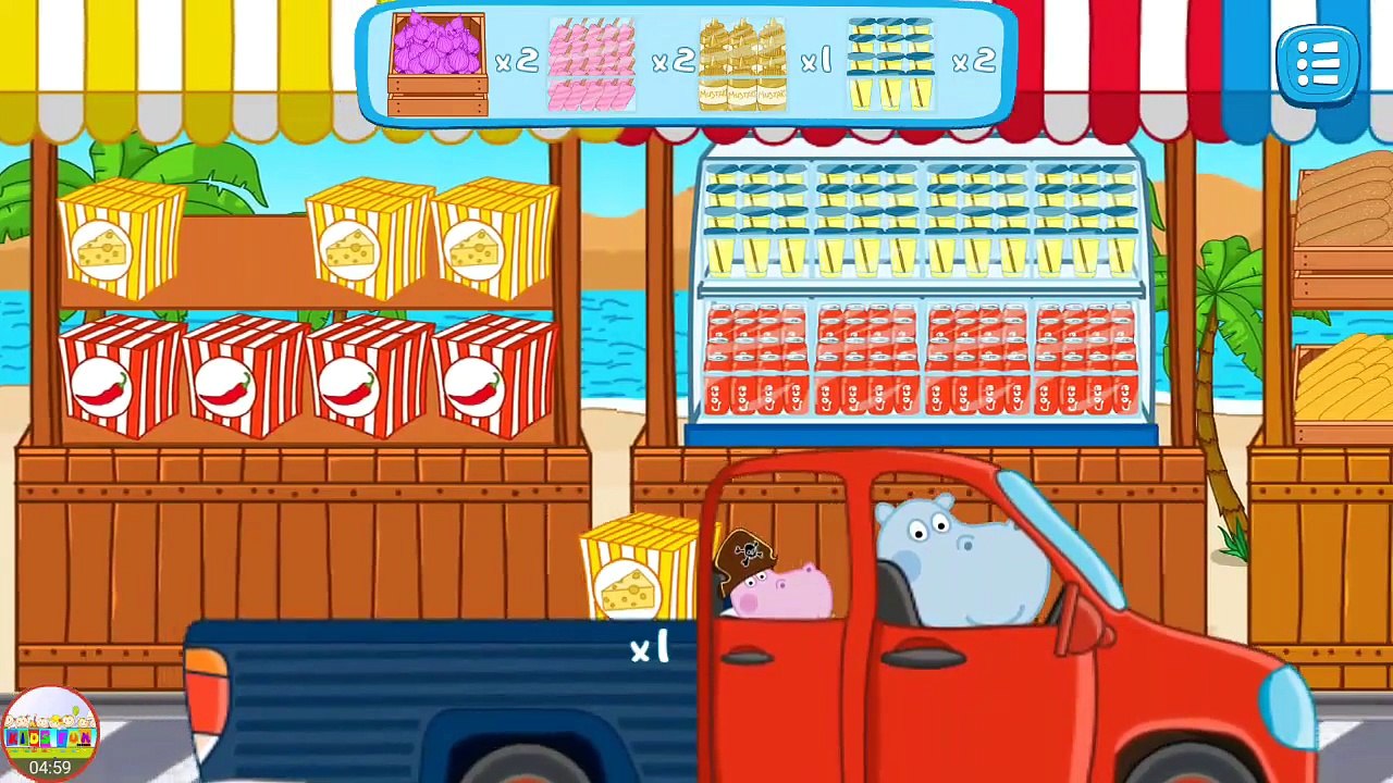 Best Hippo Peppa Games -  Beach Family Bussiness [Gameplay Videos]