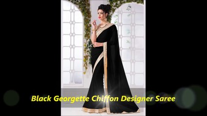 Black sarees by nikvik.com