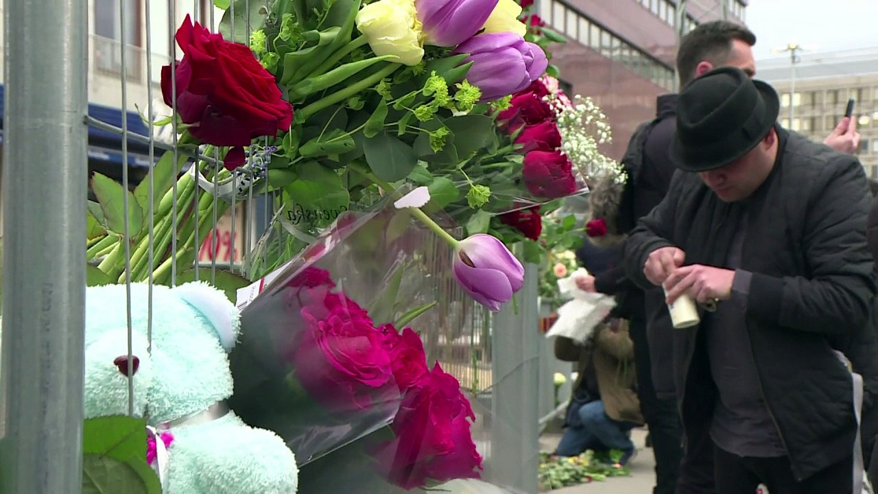 Trauer nach Lkw-Anschlag in Stockholm