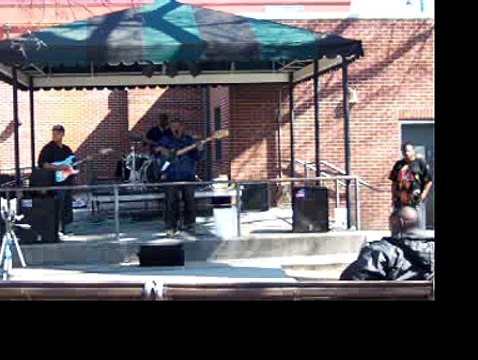 Blues band performs on Beale Street
