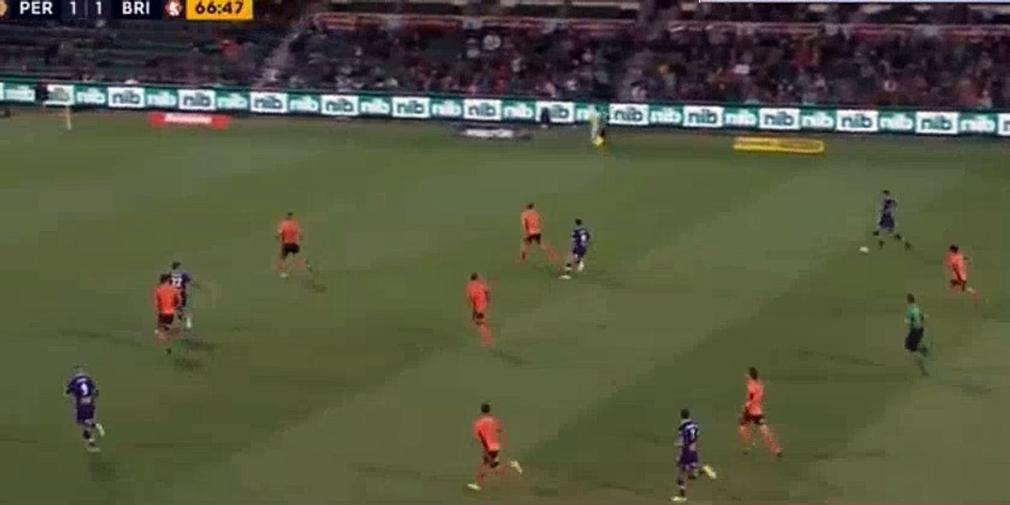 Andy Keogh Goal HD - Perth Glory - Brisbane Roar 2-1 (08.04.2017)