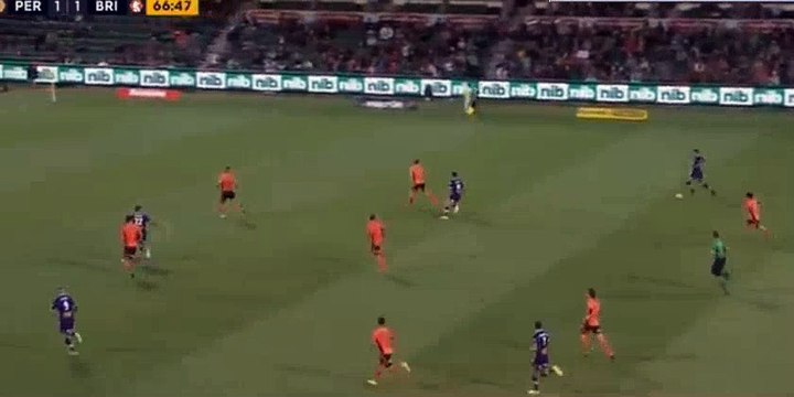 Andy Keogh Goal HD - Perth Glory - Brisbane Roar 2-1 (08.04.2017)