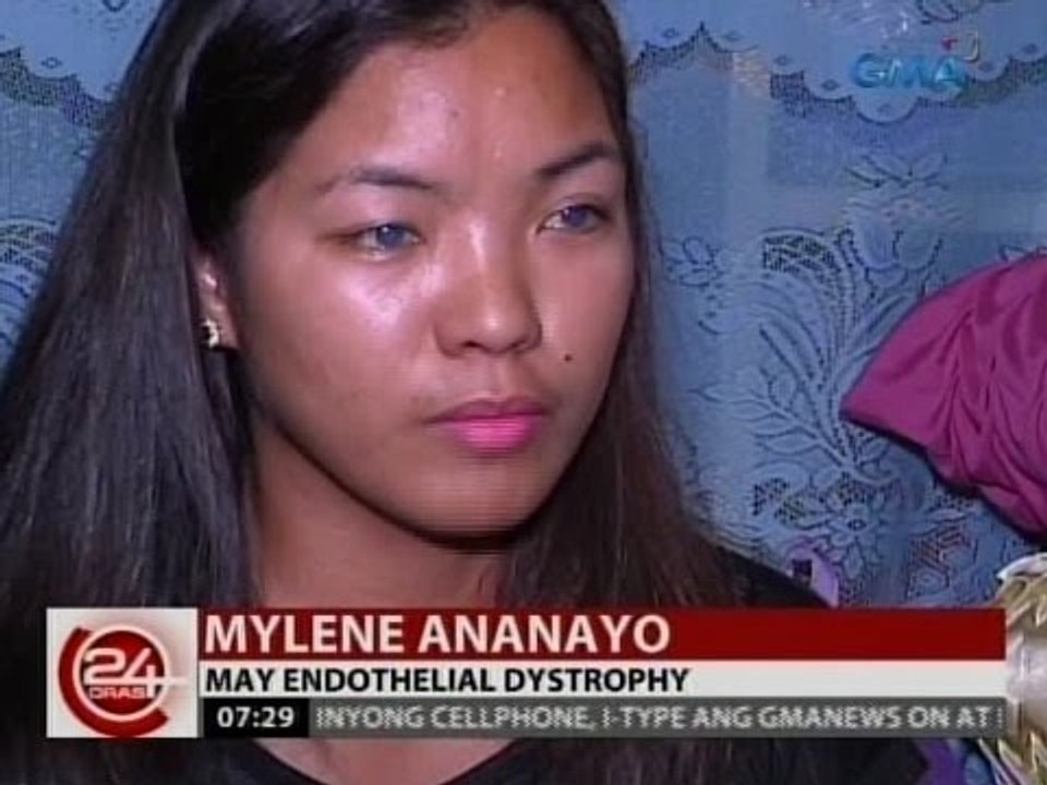 24Oras: Babaeng nabubulag dahil sa pamumuti ng cornea, sasailalim sa cornea transplant