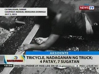 BT: Tricycle, nadaganan ng truck, 4 patay, 7 sugatan