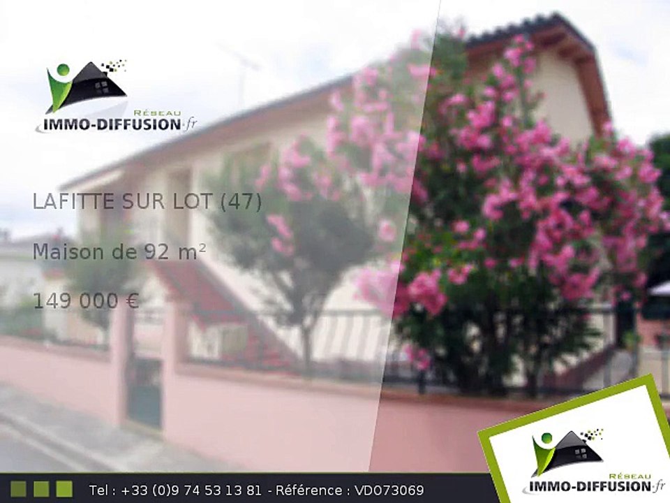 Maison A vendre Lafitte sur lot 92m2 - 149 000 Euros