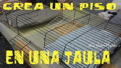 COMO CREAR UN PISO EN LAS JAULAS / HAZLO TU MISMO / CREA OTRA ALTURA PARA AMPLIAR ESPACIO