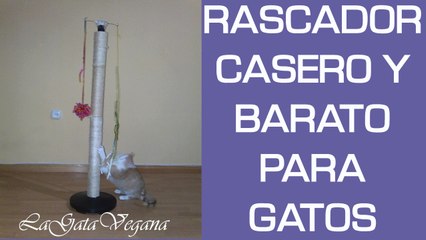 RASCADOR CASERO PARA GATOS / CONSTRUYE UN RASCADOR REUTILIZANDO OBJETOS DE CASA