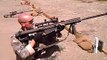 ARMY 50 cal Barrett sniper rifle fired while kneeling - Military Best long range rifle ever - il miglior fucile di precisione antimateriale dell'esercito americano