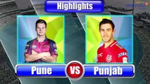 IPL 2017 : Punjab VS Pune ; Glenn Maxwell scores 43 : Match Highlights |  वनइंडिया हिंदी