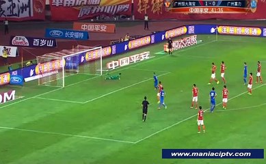 Eran Zahavi Goal Guangzhou Evergrande Taobao 1-1 Guangzhou R&F 08.04.2017