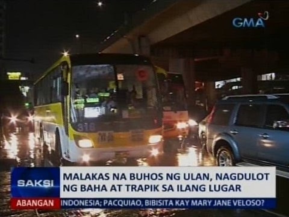 Saksi: Malakas na buhos ng ulan, nagdulot ng ba...