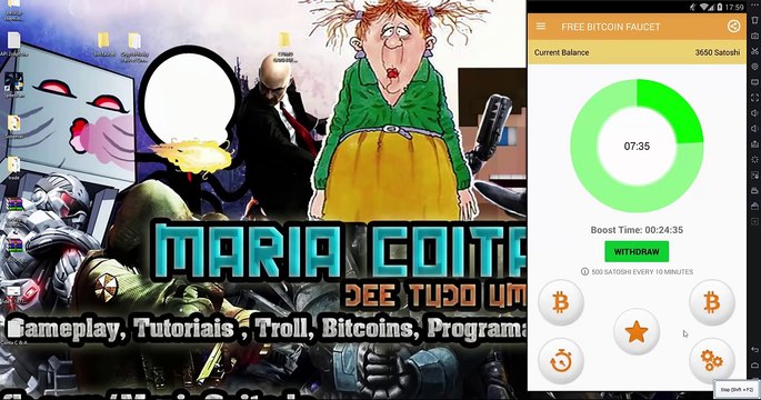 Melhor faucet do mundo (Bot) 1BTC POR SEMANA