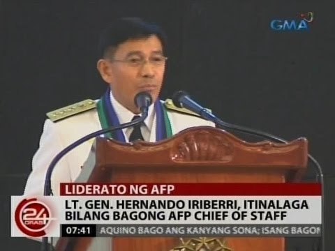 24Oras: Lt. Gen. Hernando Iriberri, itinalaga bilang bagong AFP Chief of Staff