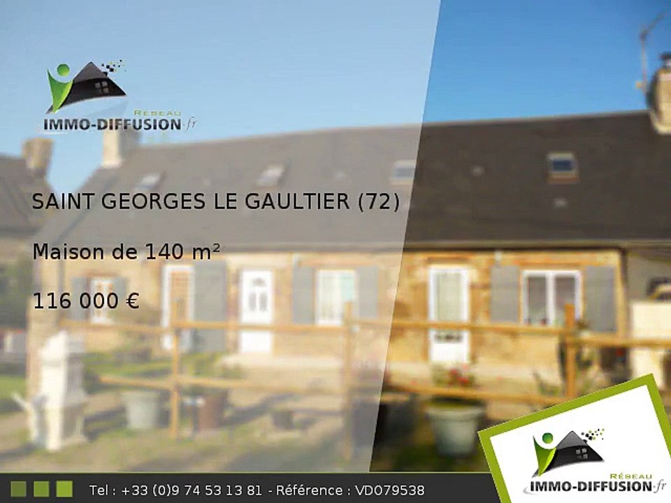 Maison A vendre Saint georges le gaultier 140m2 - 116 000 Euros