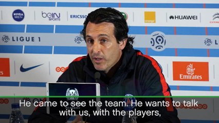 Download Video: Emery pleased with PSG owner's training visit