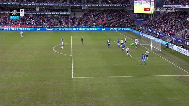 2-1 Stian Rode Gregersen Goal Norway Tippeligaen - 08.04.2017 Rosenborg BK 2-1 Molde FK