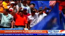 Diputados opositores lideran movilización en Caracas hacia la Defensoría del Pueblo