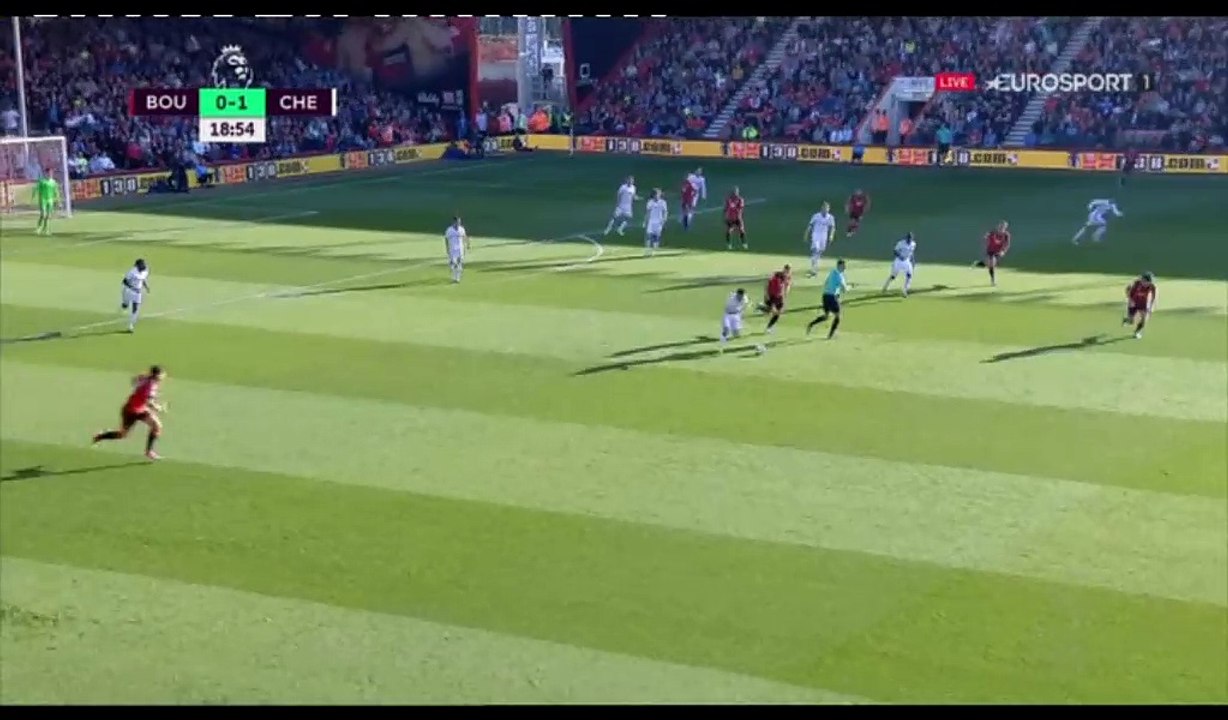 Eden Hazard Goal HD - Bournemouth 0-2 Chelsea - 08.04.2017