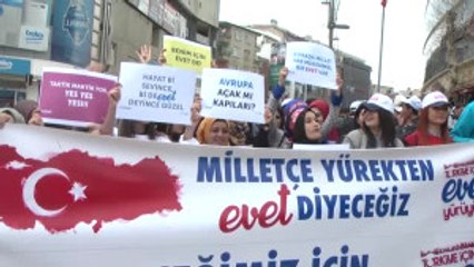 Tügva'dan "Türkiye Için Evet" Yürüyüşü